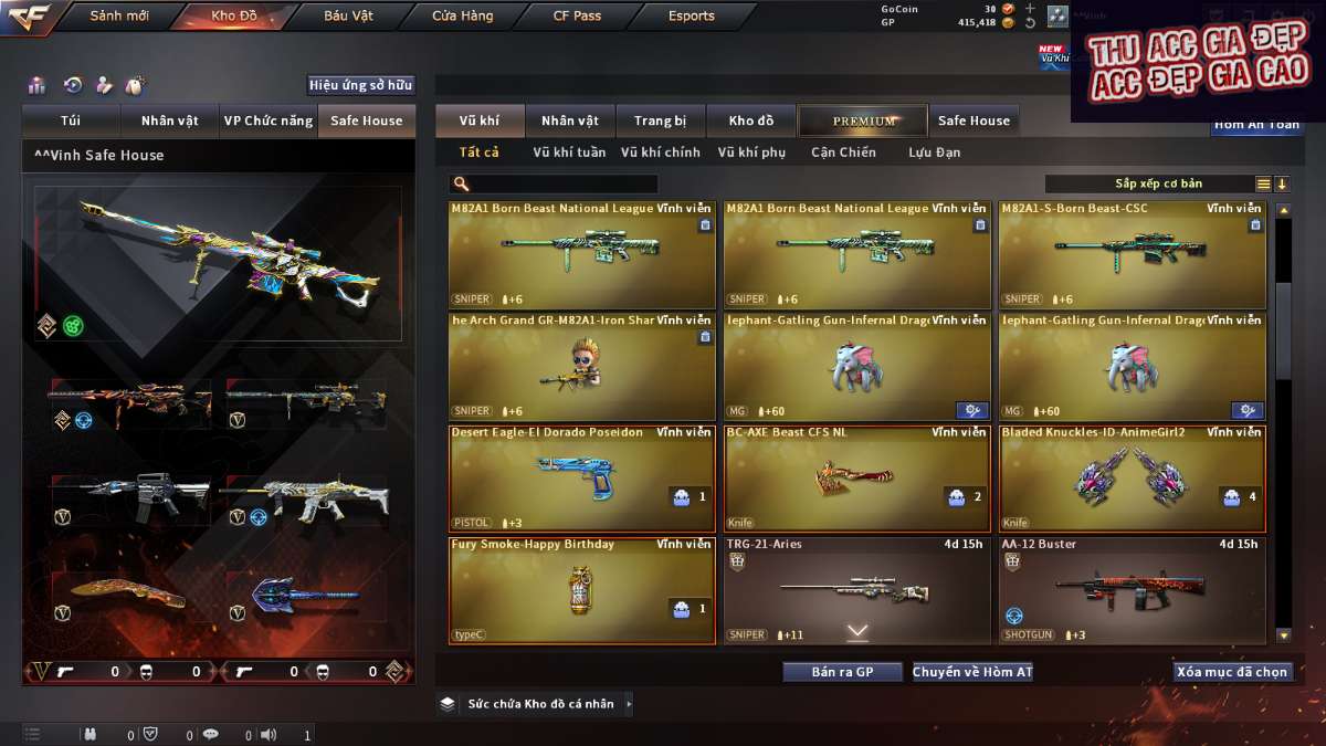 shop acc cf uy tin gia re